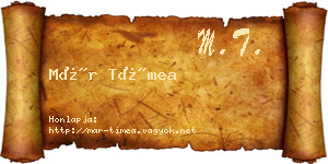 Már Tímea névjegykártya